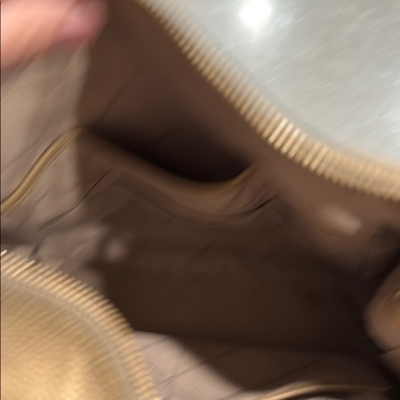 Michael Kors Beige Leather Shoulder Bag Braided Handle - Picture 12 of 12